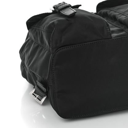 Prada Tessuto Nylon Saffiano Small Backpack Black 8 of 9