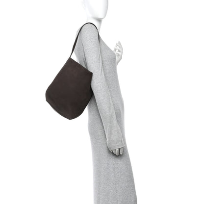 The Row Suede Calfskin Medium N/S Park Tote Wood Brown 2 of 14