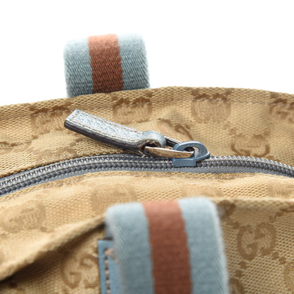 Gucci GG Monogram Small Web Handle Bucket Tote Blue 15 of 15
