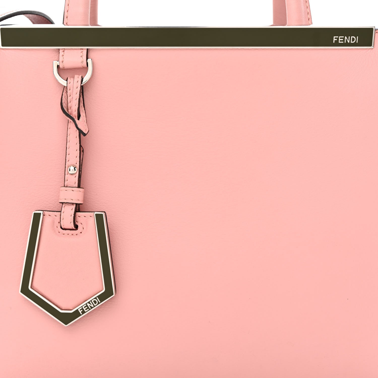 Fendi Vitello Dolce Century Petite 2Jours Tote Bubblegum Lilla Oliva 7 of 11