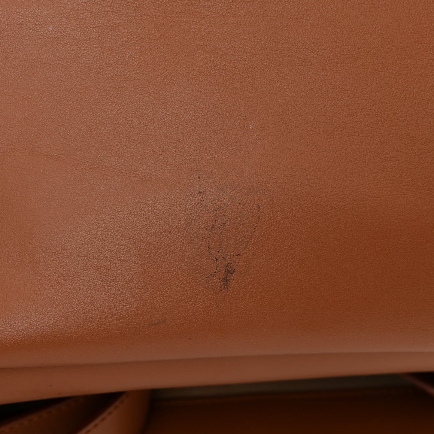 Calfskin Mini Infinity Saddle Bag Cognac