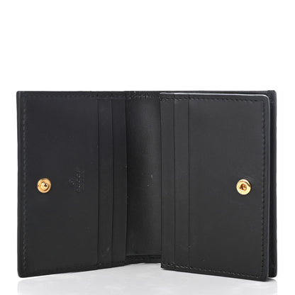 Gucci Guccissima Card Case Wallet Black 5 of 8