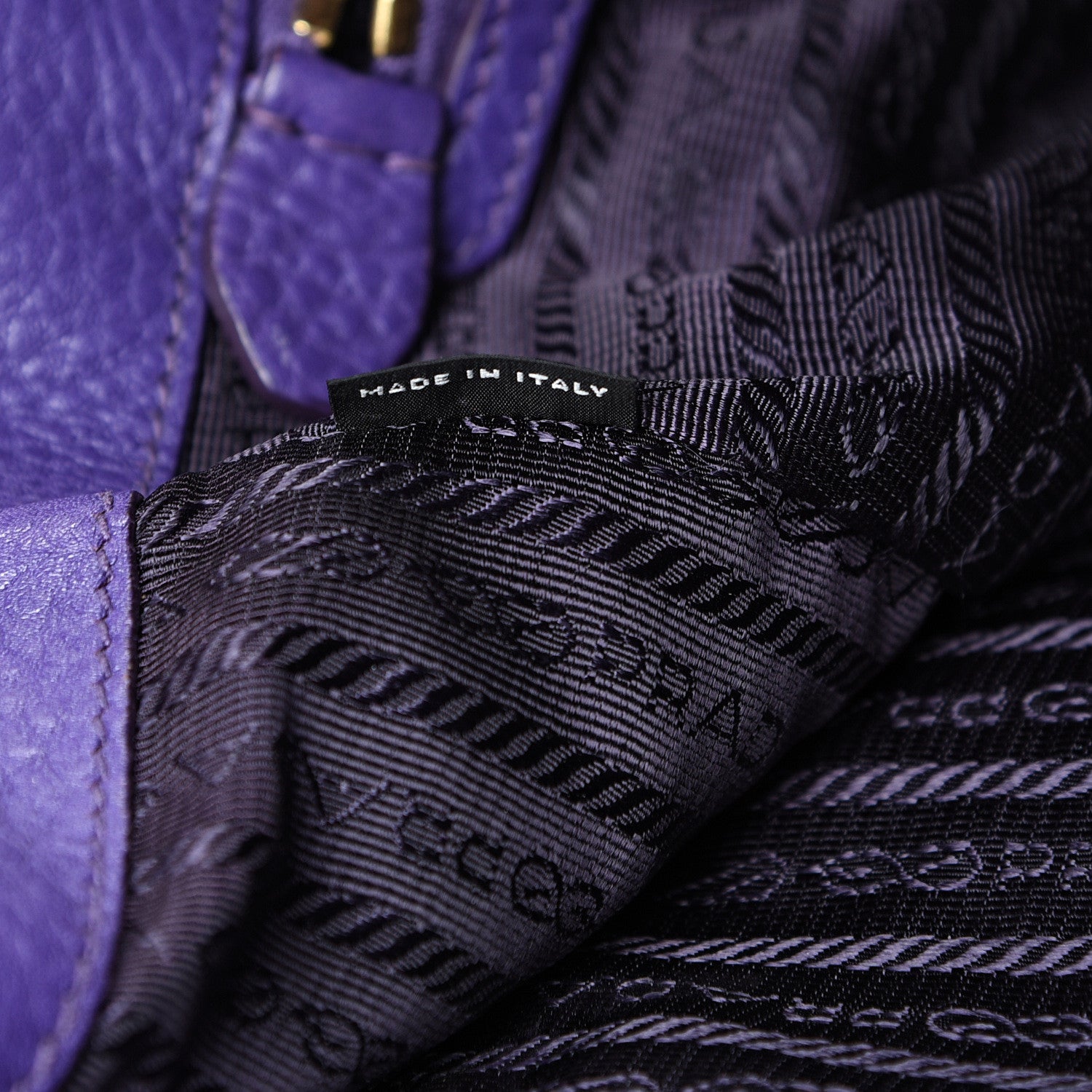 Prada Vitello Daino Tote Viola 6 of 23