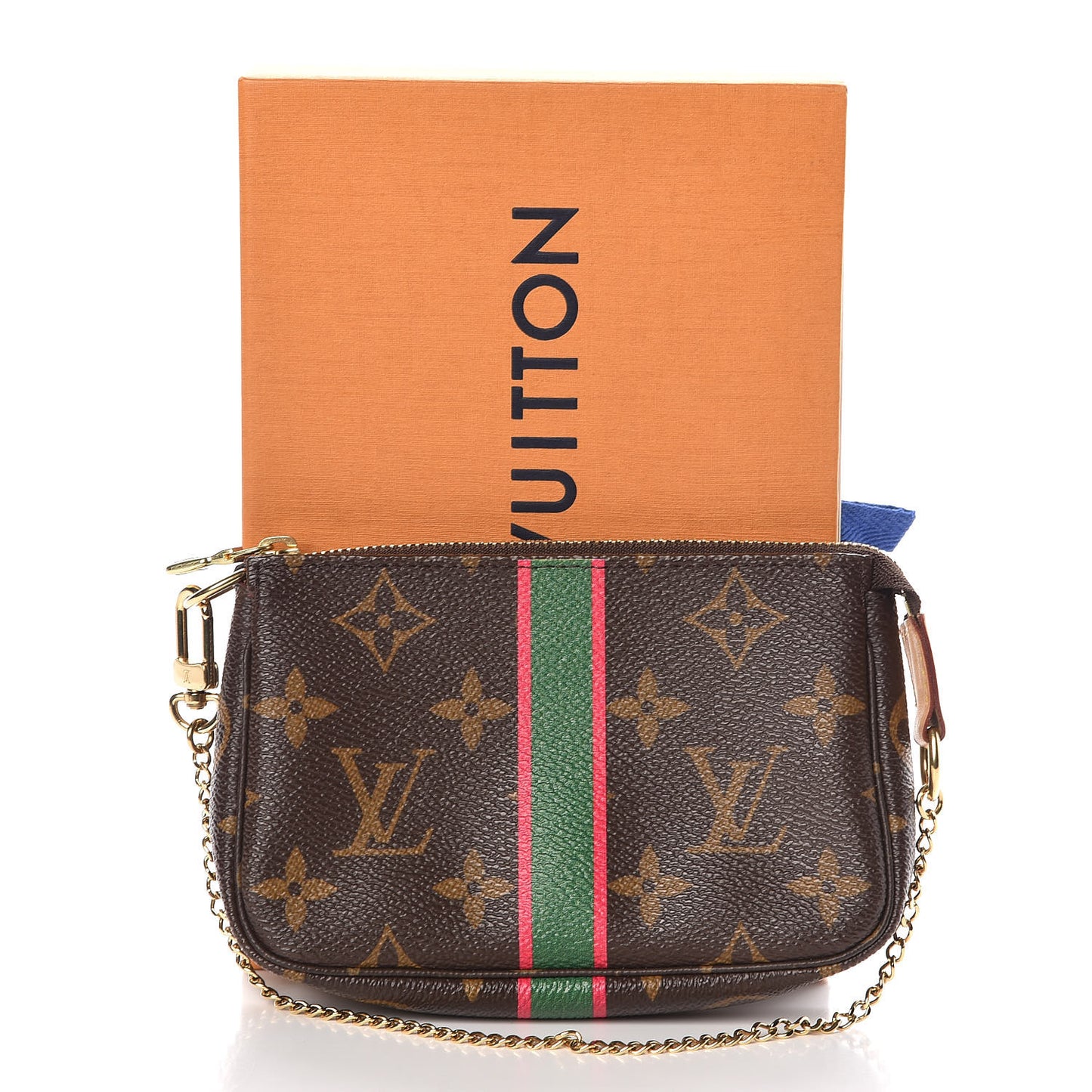 Monogram My LV Heritage Mini Pochette Accessories Vert Fuchsia