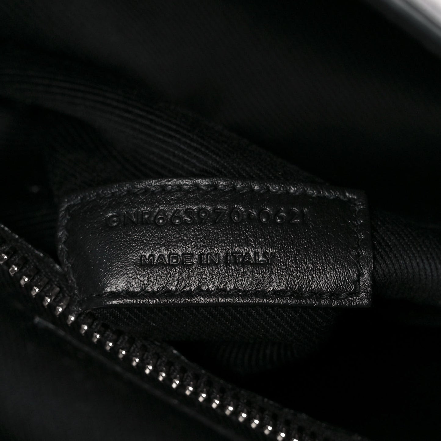 Calfskin Rive Gauche North South Tote Black