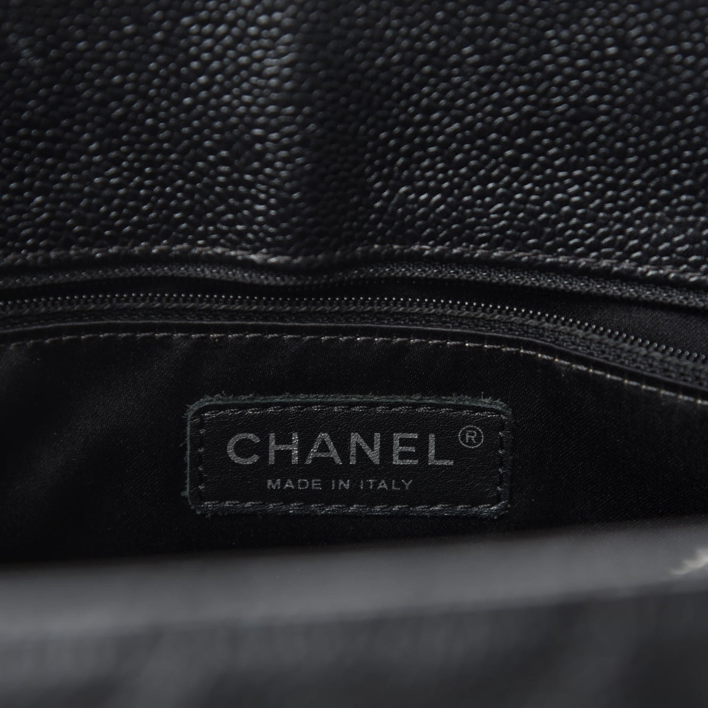 Caviar Quilted Grand Shopping Tote GST Black