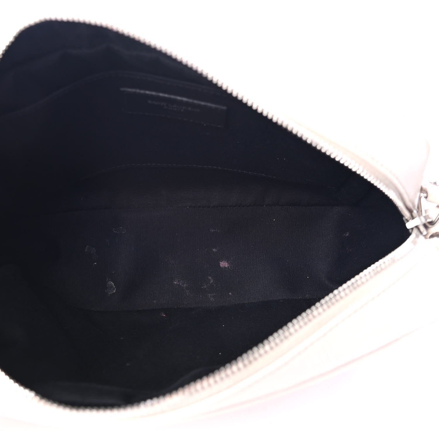 Saint Laurent Lambskin Monogram Small Lou Camera Bag White 4 of 4