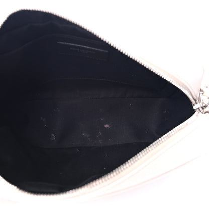 Saint Laurent Lambskin Monogram Small Lou Camera Bag White 4 of 4