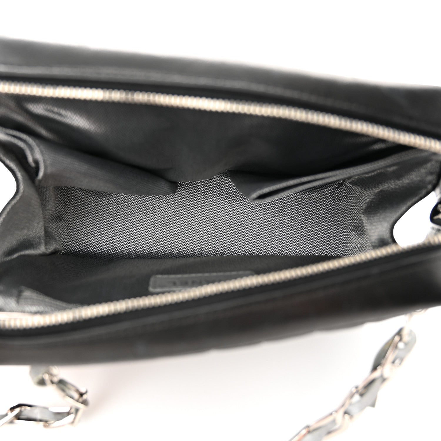 Chanel Lambskin Vertical Quilted Mademoiselle Small Camera Case Black 6 of 13