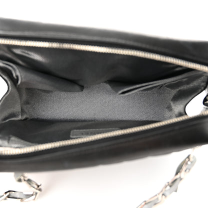 Chanel Lambskin Vertical Quilted Mademoiselle Small Camera Case Black 6 of 13