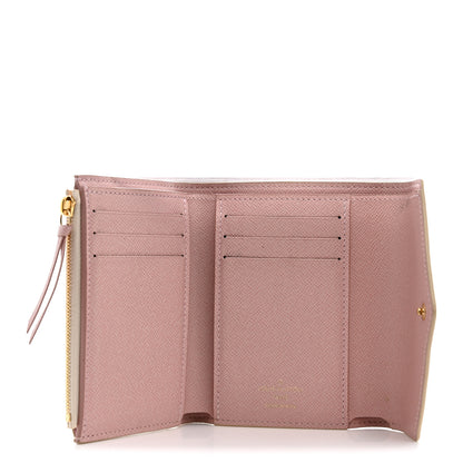 Louis Vuitton Damier Azur Victorine Wallet Rose Ballerine 5 of 7