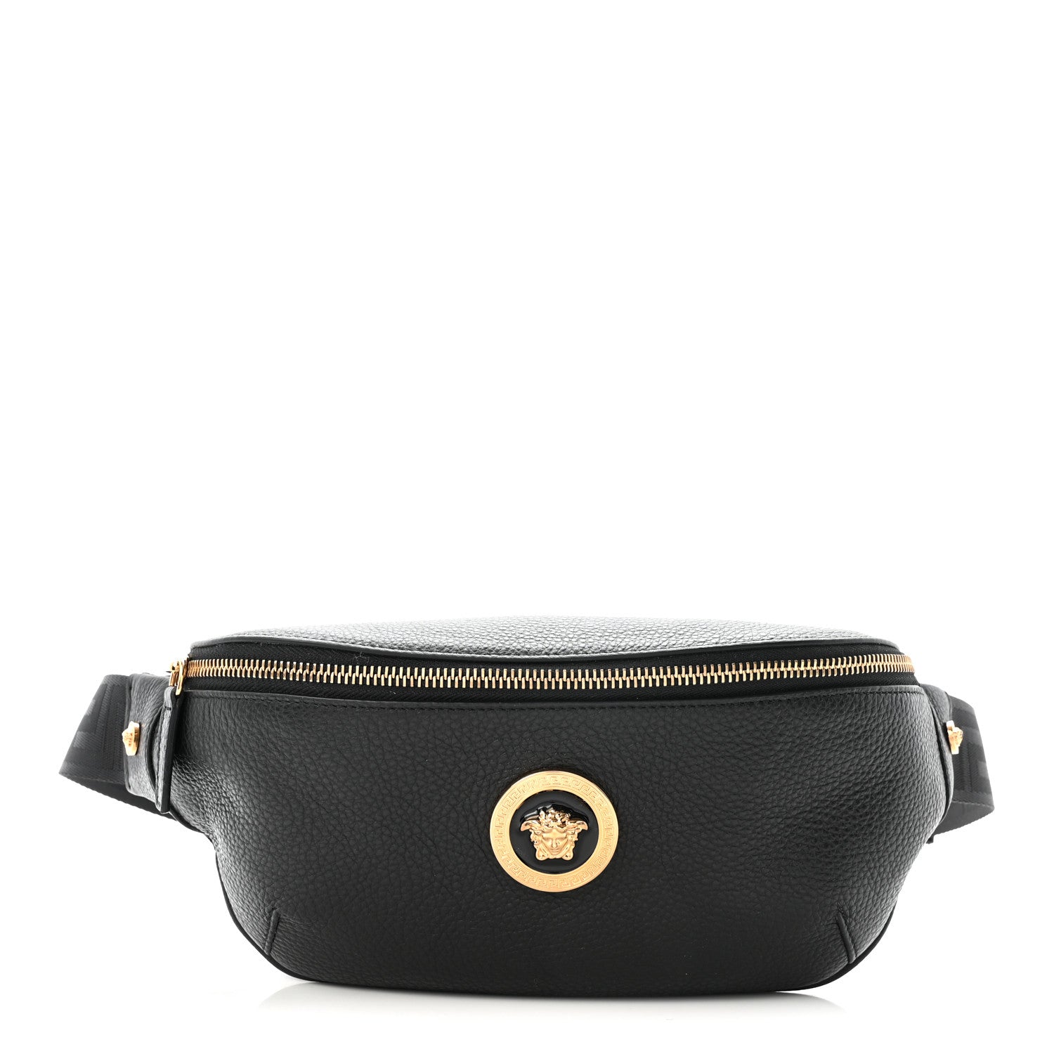 Versace Grained Calfskin Vanitas Medea Belt Bag Black 1 of 9
