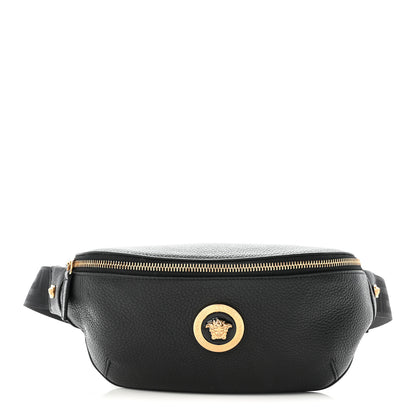 Versace Grained Calfskin Vanitas Medea Belt Bag Black 1 of 9