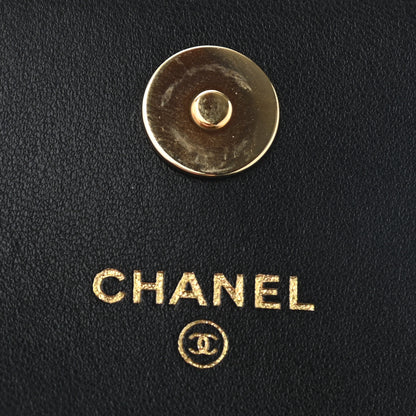 Chanel Lambskin Quilted CC Hook Card Holder Black 6 of 13