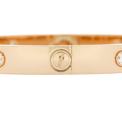 Cartier 18K Yellow Gold 10 Diamond LOVE Bracelet 16 4 of 9