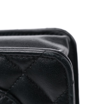 Chanel Lambskin Quilted Wallet On Chain WOC Black 15 of 15