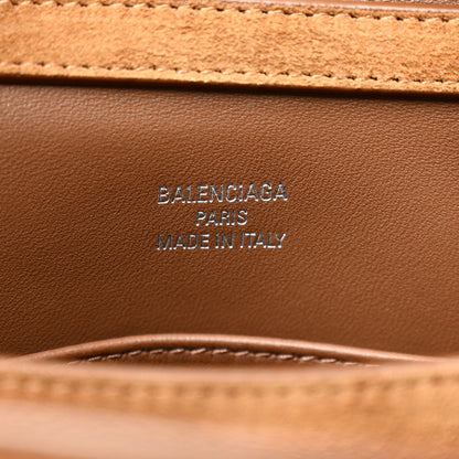 Balenciaga Waxed Suede Mini Rodeo Top Handle Handbag Camel 6 of 11