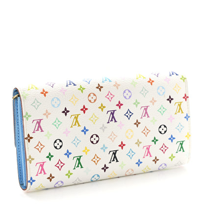 Louis Vuitton Monogram Multicolor Sarah Wallet White Anie 3 of 13