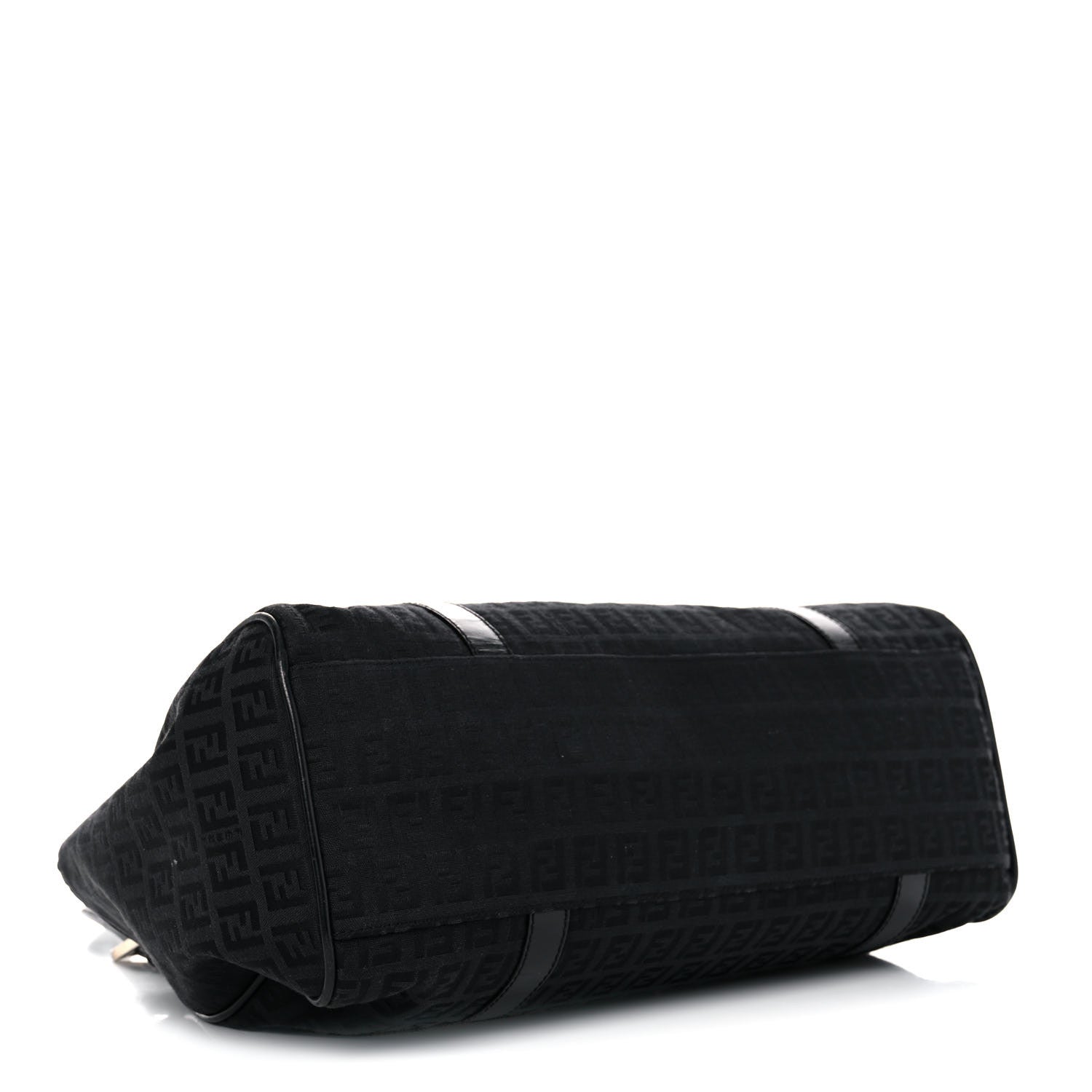 Fendi Zucchino Vitello Shoulder Bag Black 3 of 23