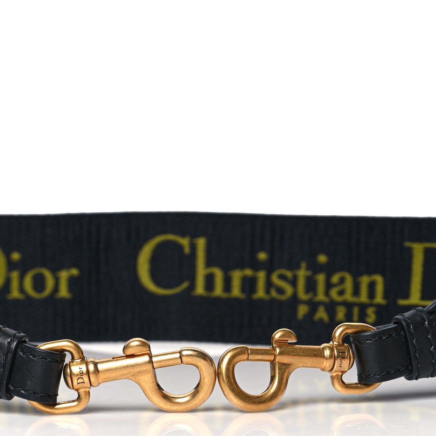 Christian Dior Canvas Embroidered Shoulder Strap Green 3 of 5