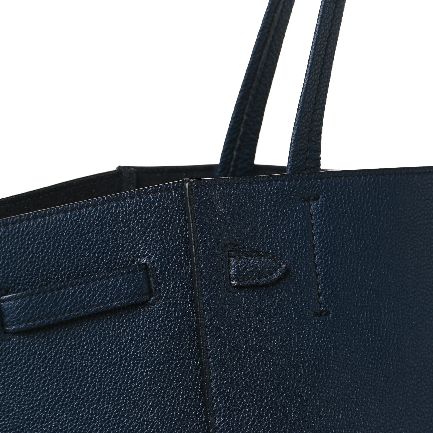 Celine Soft Grained Calfskin Small Belt Cabas Phantom Navy 11 of 11