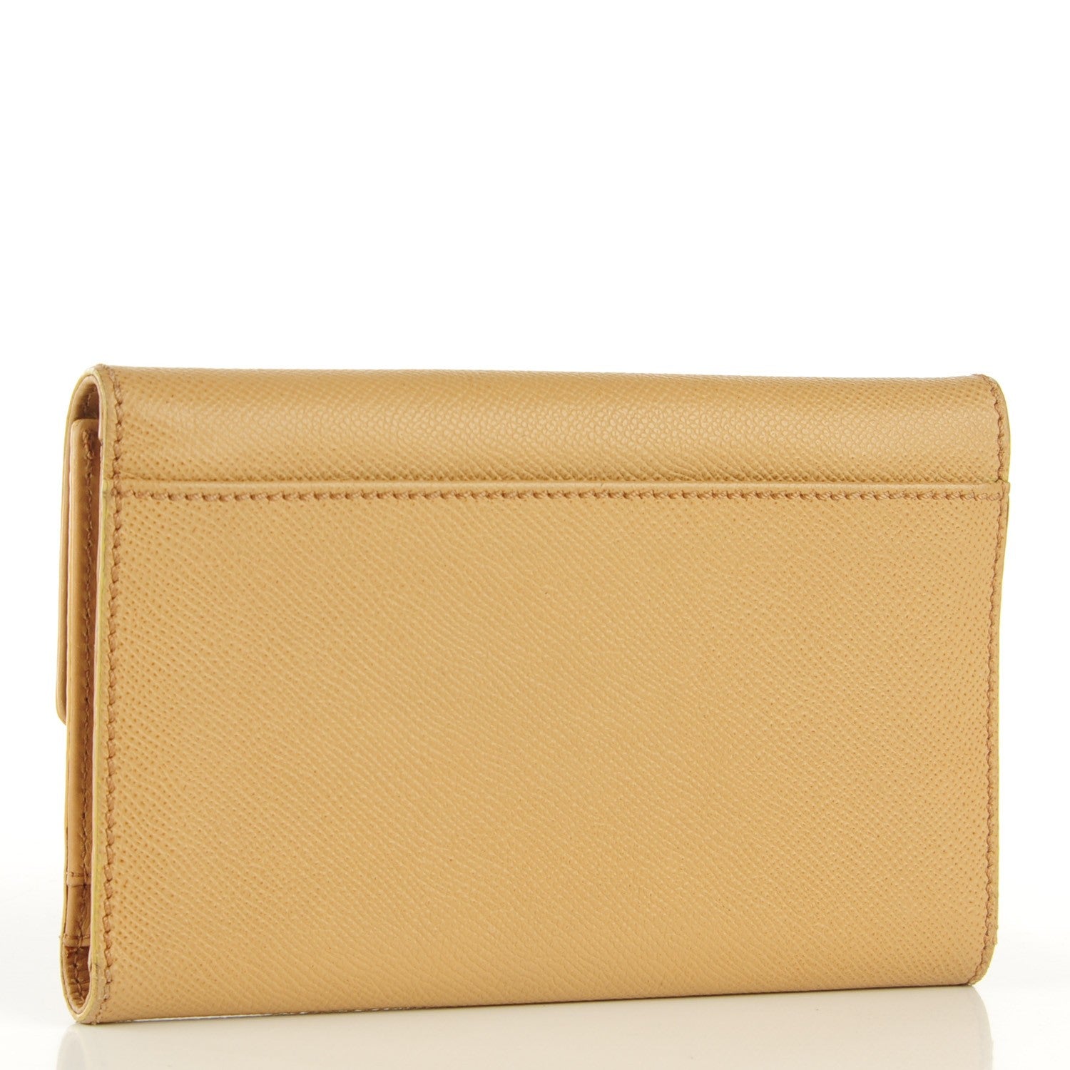 Chanel Grained Calfskin CC Flap Wallet Beige 3 of 8