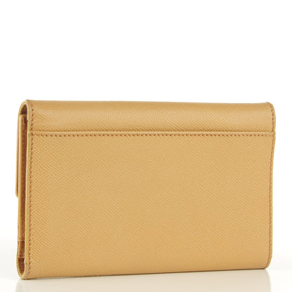 Chanel Grained Calfskin CC Flap Wallet Beige 3 of 8