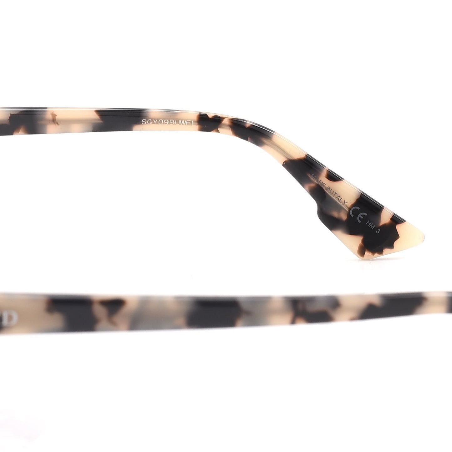 Abstract Square Mirrored Sunglasses Spotted Havana Blue