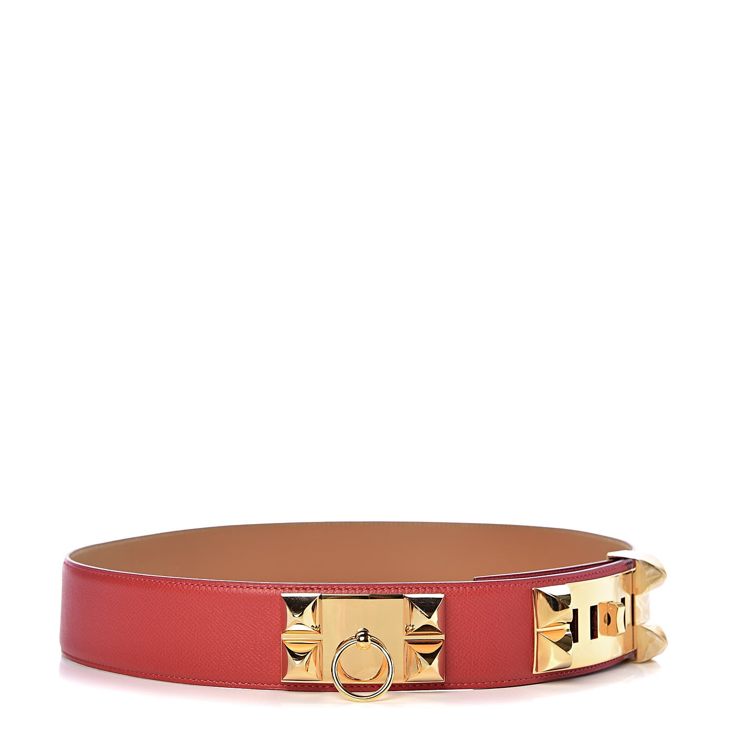 Hermes Epsom Collier De Chien CDC Belt 90 Rouge Casaque 1 of 7
