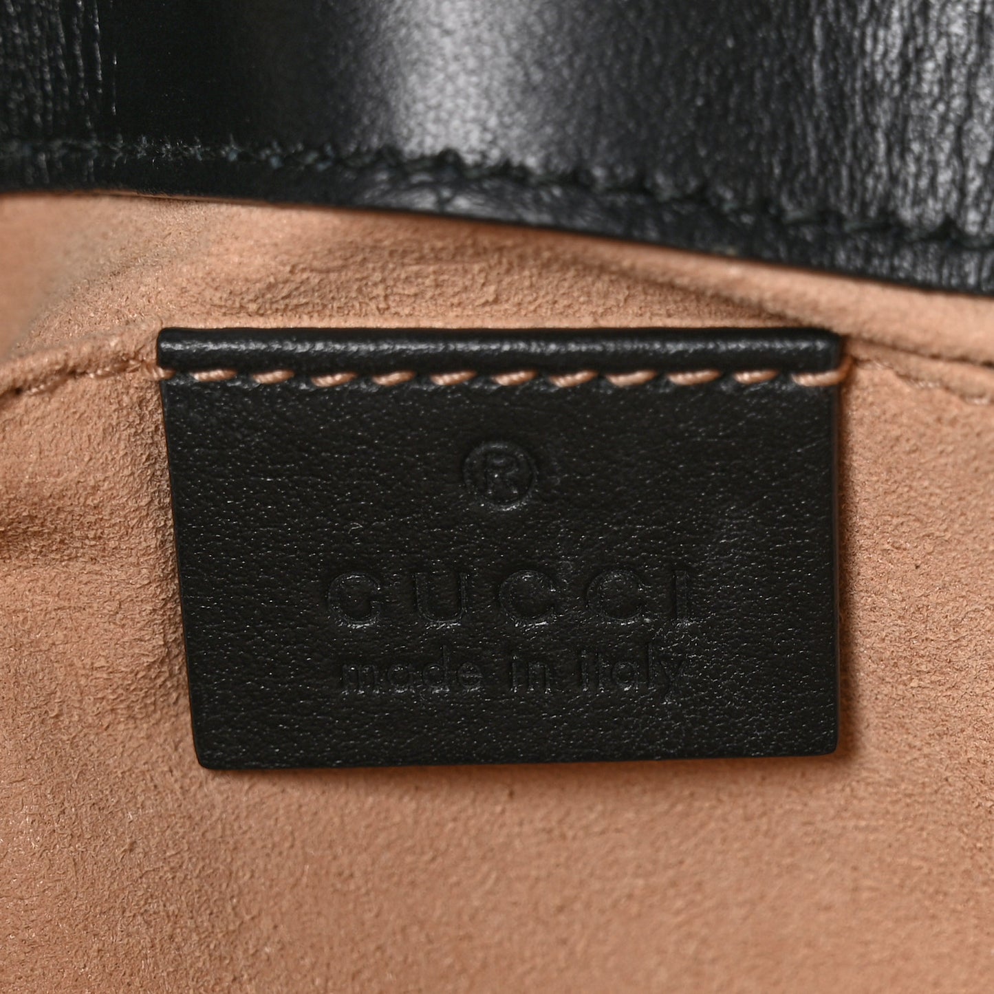 Calfskin Matelasse Mini GG Marmont Shoulder Bag Black