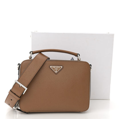 Prada Saffiano Travel Medium Brique Crossbody Bag Cannella 11 of 11