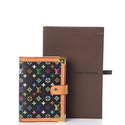 Louis Vuitton Monogram Multicolor Small Ring Agenda Cover Black 8 of 8