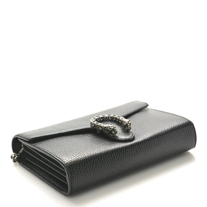 Gucci Calfskin Mini Dionysus Chain Wallet Black 5 of 10