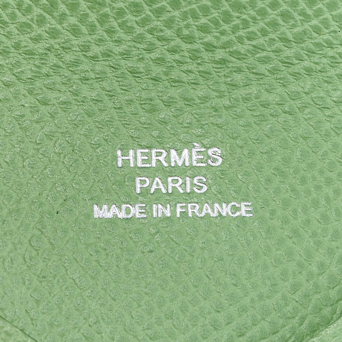 Epsom Calvi Card Case Vert Criquet