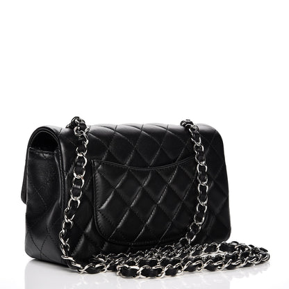 Chanel Lambskin Quilted Mini Rectangular Flap Black 3 of 8
