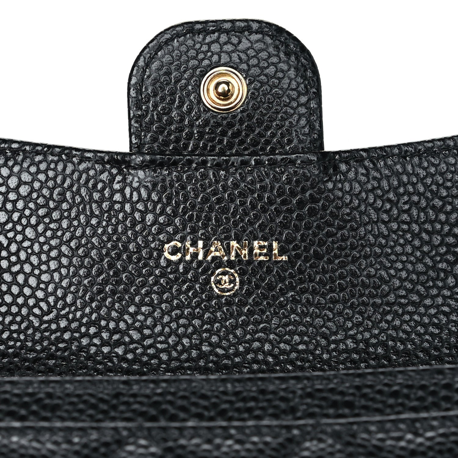 Chanel Caviar Quilted Flap Card Holder Wallet Black 6 of 8