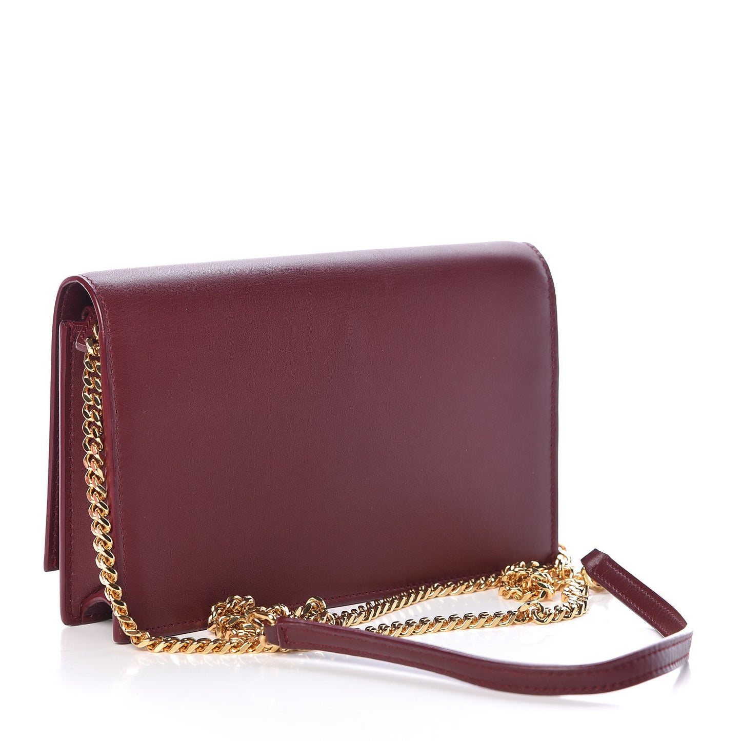 Smooth Calfskin Classic Monogram Kate Tassel Chain Wallet Palissandre