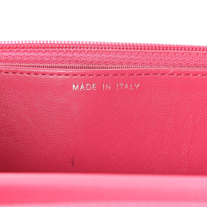 Chanel Lambskin Quilted Wallet On Chain WOC Pink 8 of 13