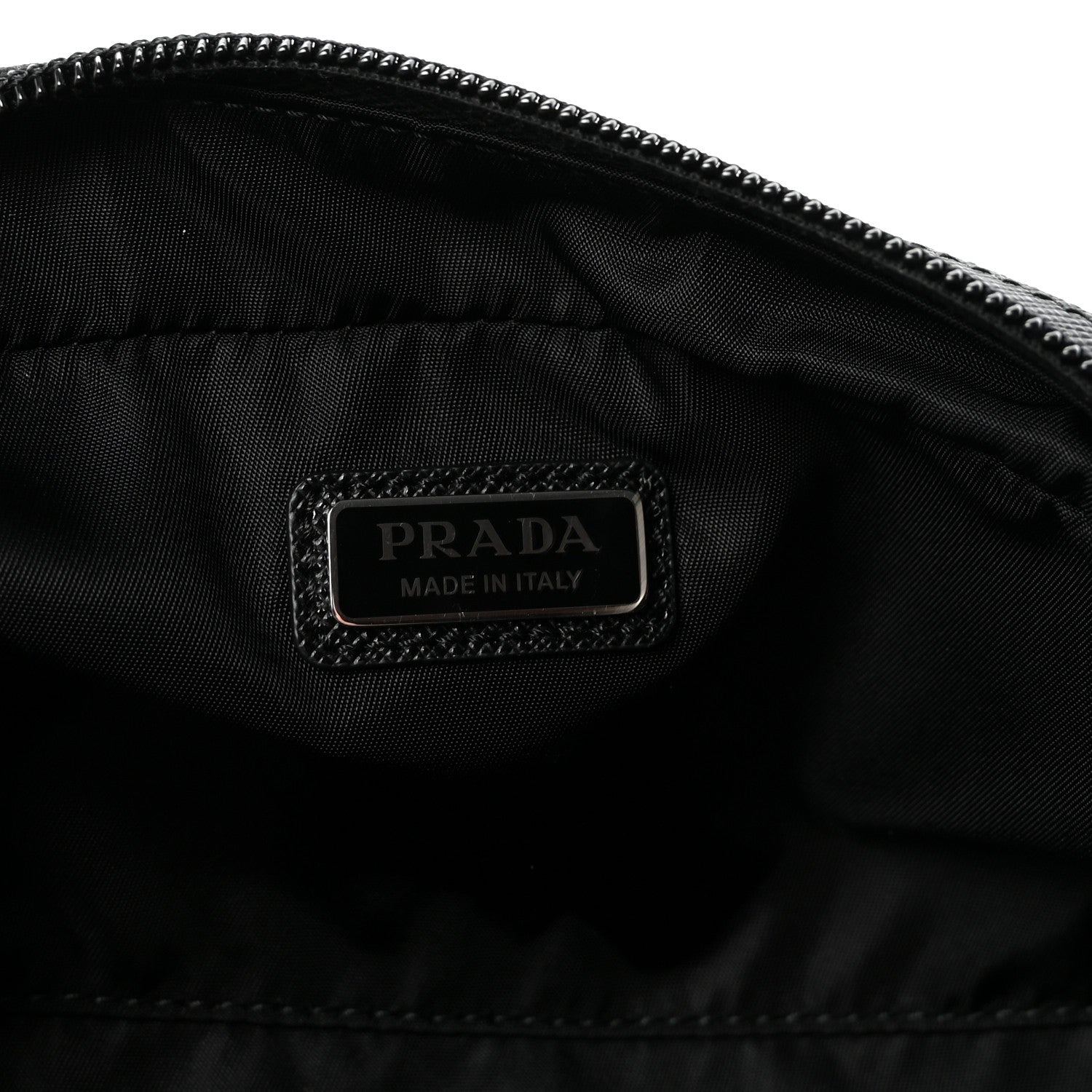 Prada Nylon Vela Cosmetic Pouch Black 6 of 6