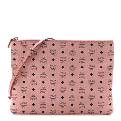 MCM Visetos Medium Crossbody Pouch Soft Pink 1 of 10