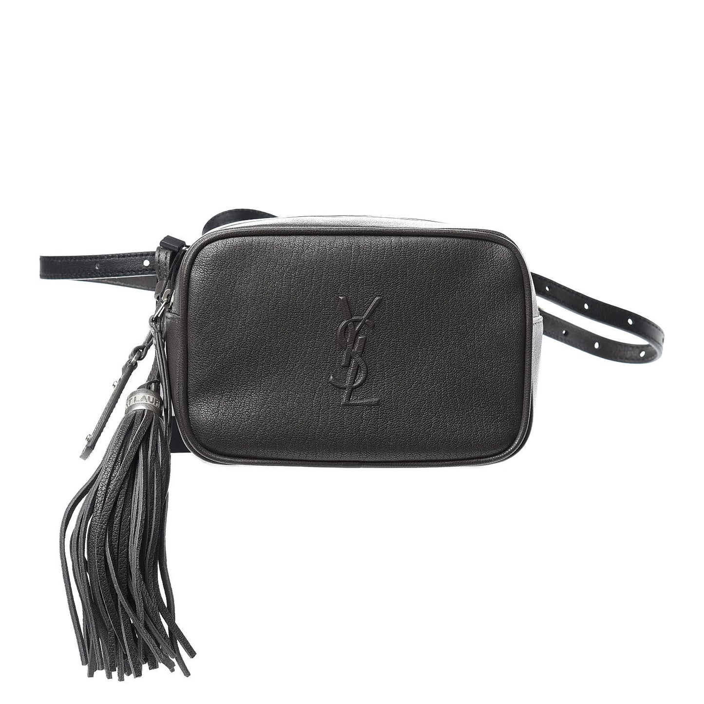 Lambskin Monogram Lou Belt Bag Asphalt