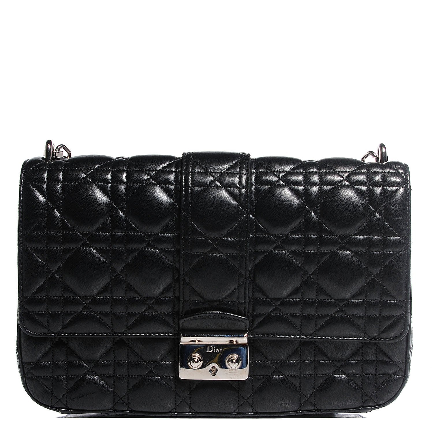 Christian Dior Lambskin Cannage Medium Miss Dior Flap Black 1 of 10