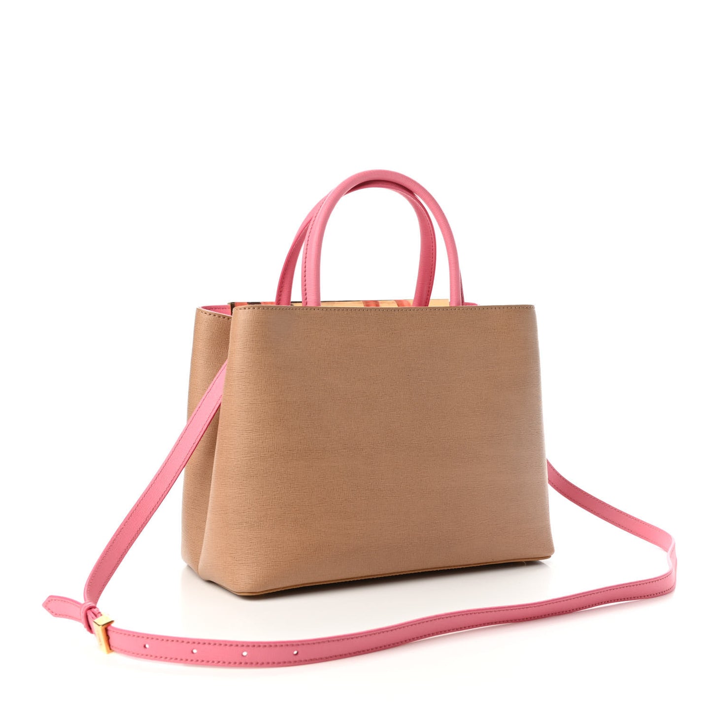 Vitello Elite Monster Petite 2Jours Tote Cuoio Lollypop Multicolor
