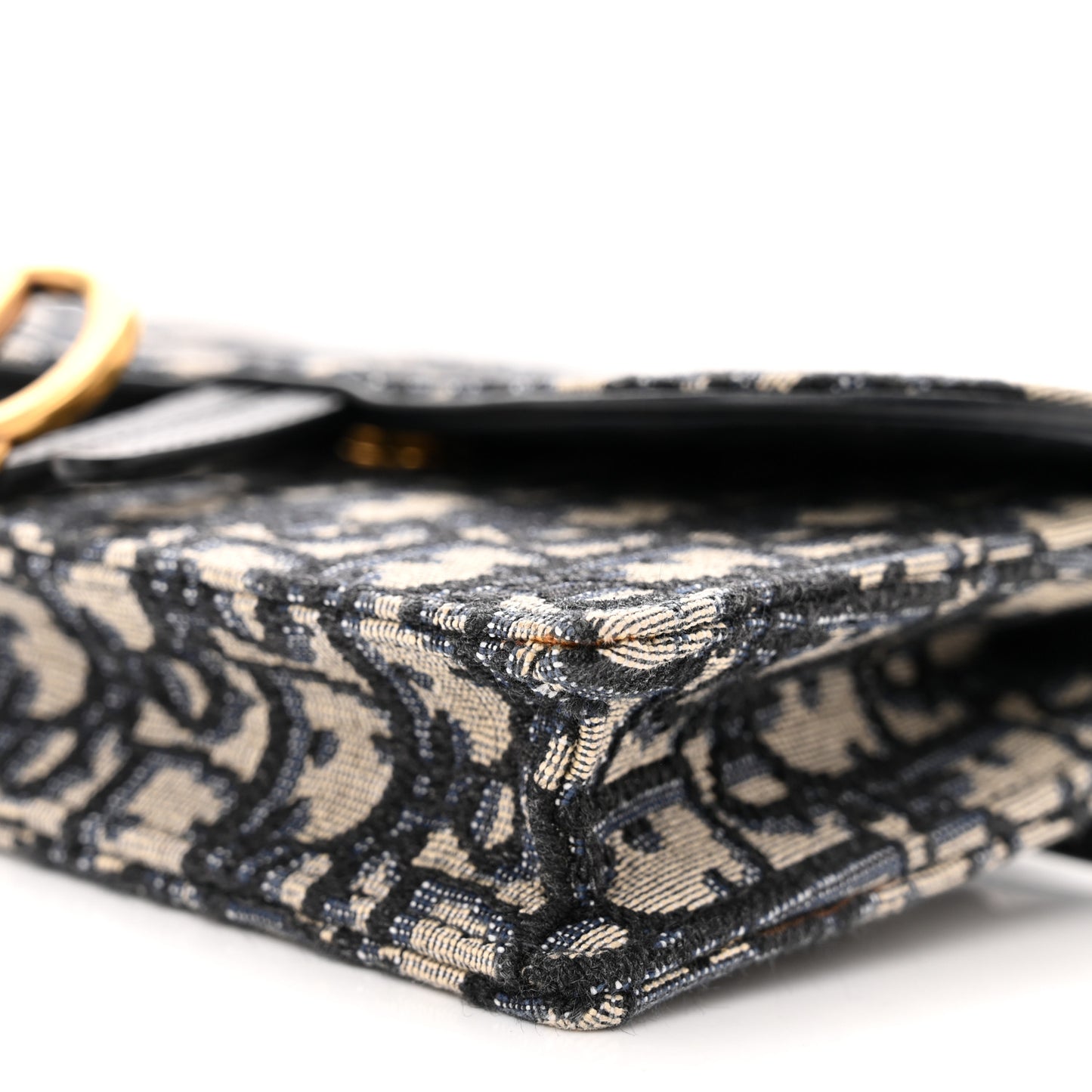 Oblique Saddle Belt Bag Blue