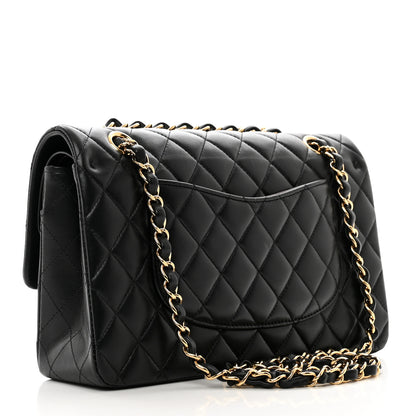 Chanel Lambskin Quilted Medium Double Flap Black 3 of 12
