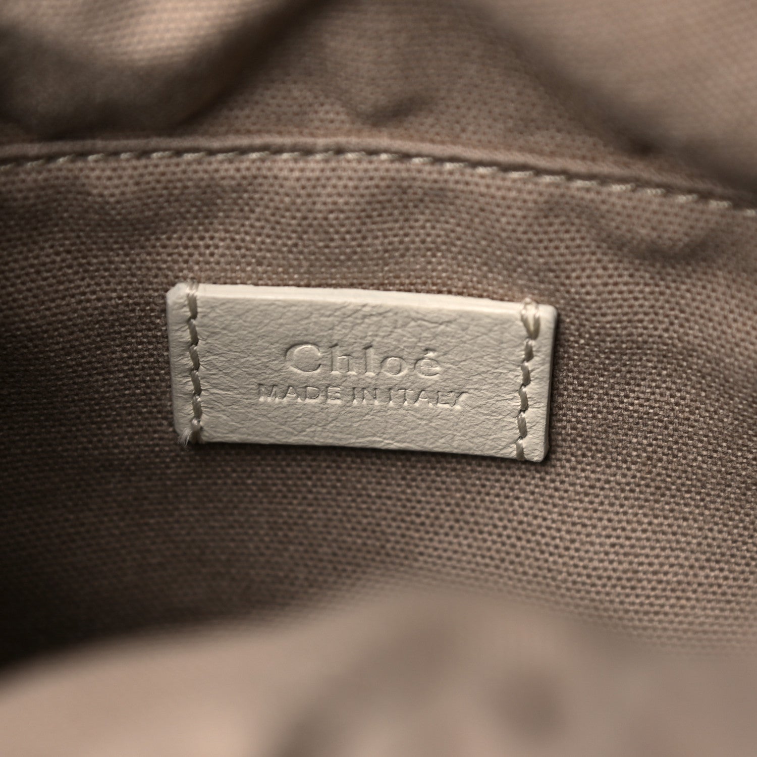 Chloe Smooth Calfskin Mini Roy Bucket Bag Natural White 6 of 12