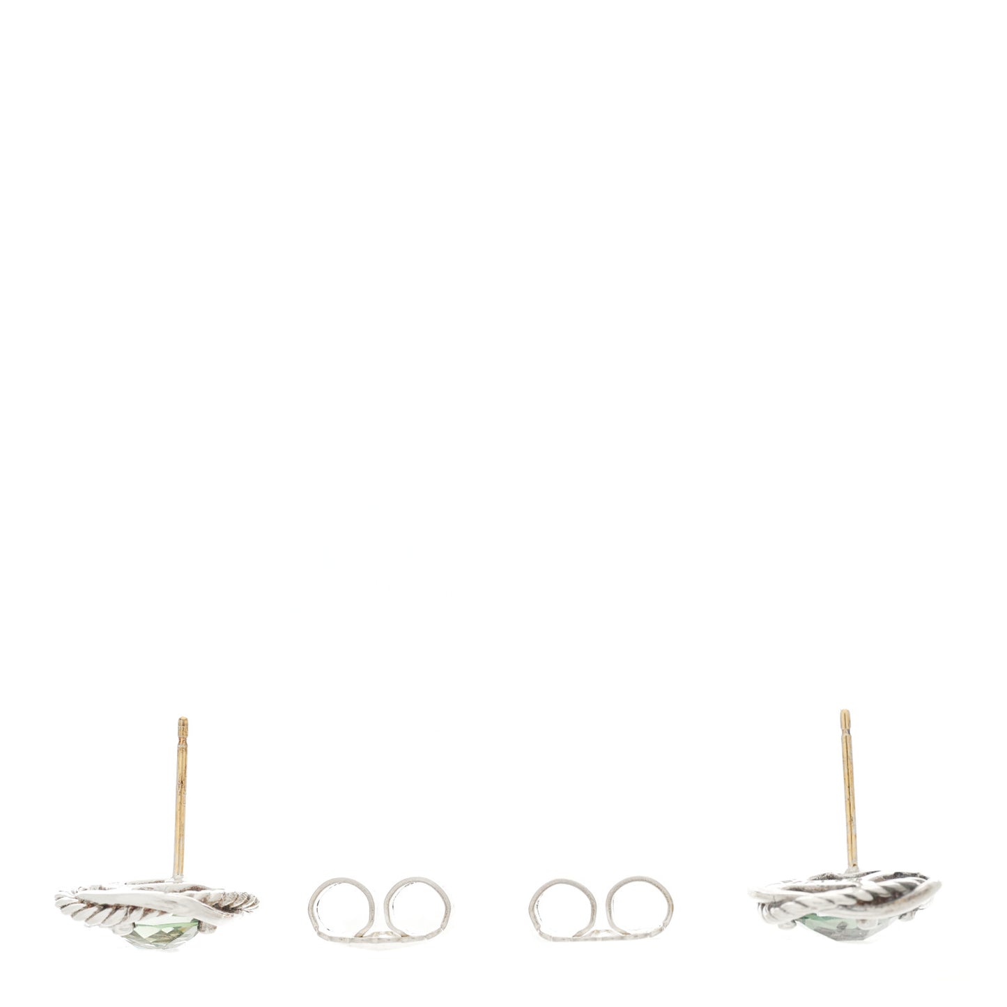 Sterling Silver Blue Topaz 7mm Infinity Earrings