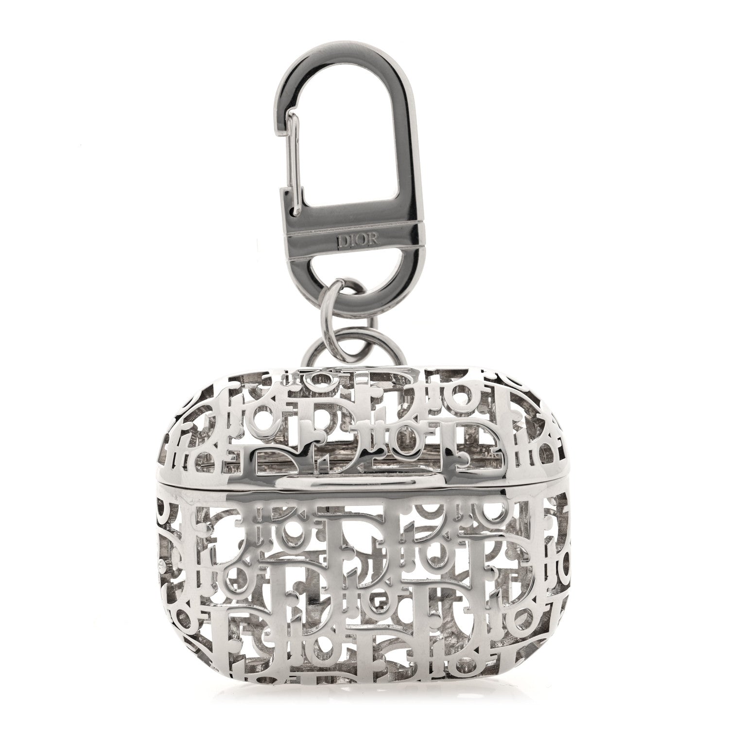 Christian Dior Metal Oblique Airpods Pro Case Silver 1634090