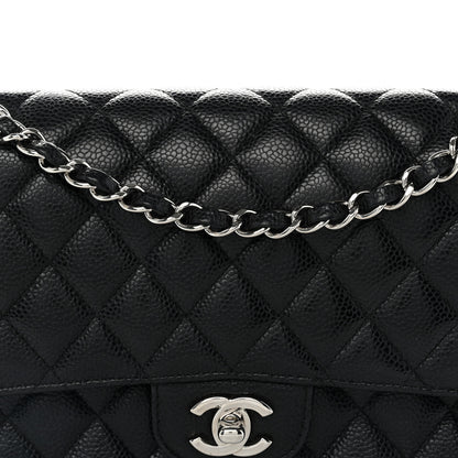 Chanel Caviar Quilted Medium Double Flap Black 7 of 11