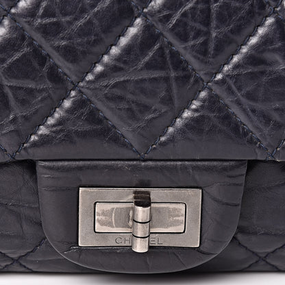 Chanel Aged Calfskin Quilted 2.55 Reissue 227 Flap Navy Blue 15 of 17